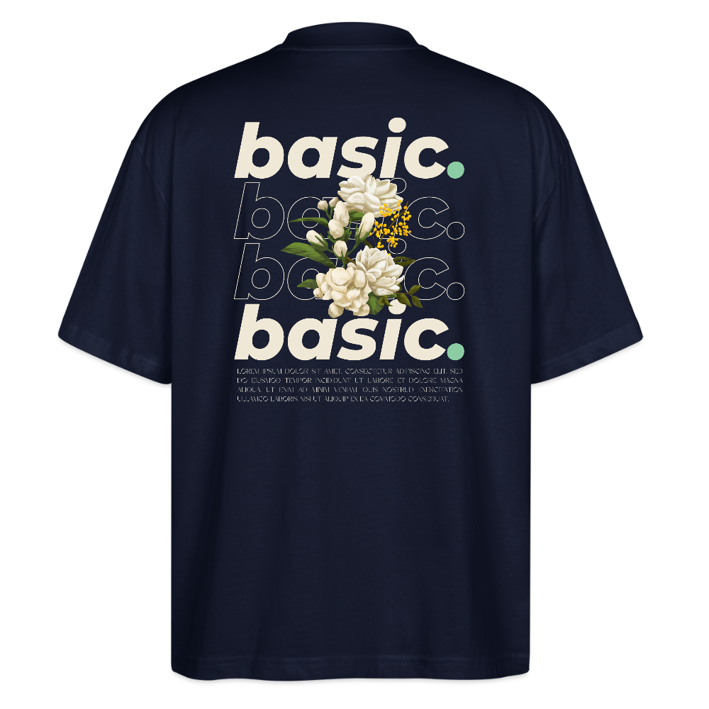 basic. Oversized T-Shirt - Navy