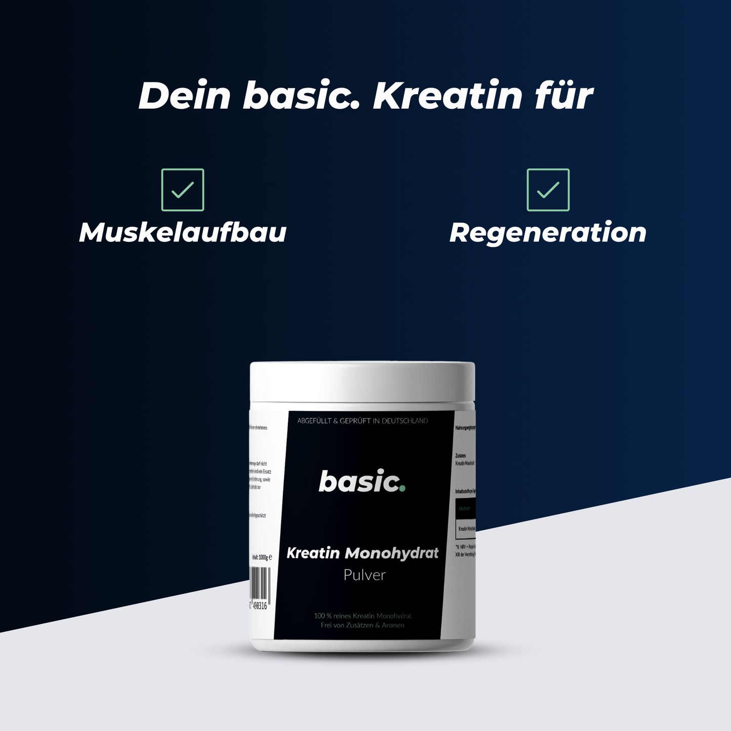 Kreatin Monohydrat Pulver [1000g]